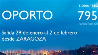 OFERTA ESCAPADA A OPORTO PUENTE DE SAN VALERO DESDE ZARAGOZA